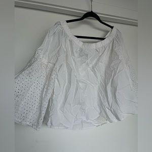 White off the shoulder top